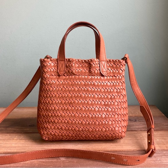 Madewell The Small Transport Crossbody Bag Woven Leather Edition - Picture 6 of 7